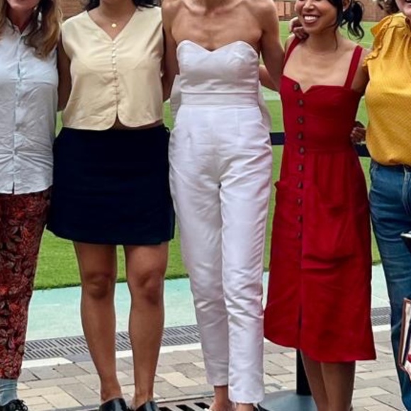 Alexia Maria Bow Back Silk Jumpsuit - Picture 6 of 6